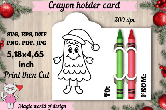 Christmas Tree Crayon Holder Card SVG: A Festive Embroidery Review