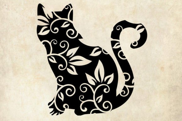 Floral Cat: A Charming Addition to Embroidery Projects