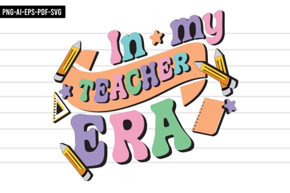 In My Teacher Era: A Charming Embroidery Design
