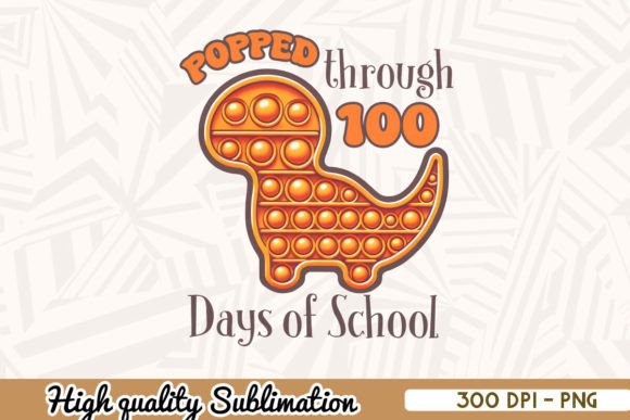 Pop It 100 Days of School Png: A Fun and Versatile Design