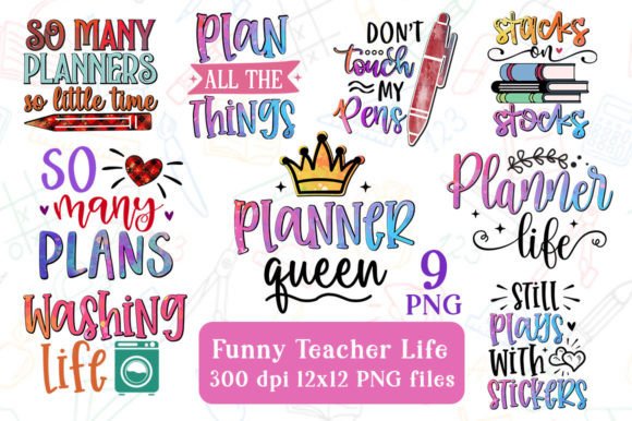 Review: Funny Teacher Quotes Planner Sublimation