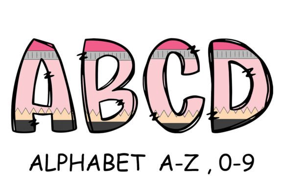 Review: School Pink Pencil Alphabet Letters