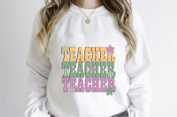 Teacher Flower PNG Sublimation: A Perfect Embroidery Choice