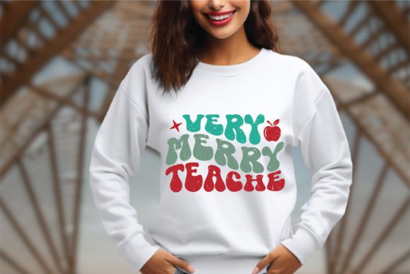 Very Merry Teacher: A Retro Embroidery Delight
